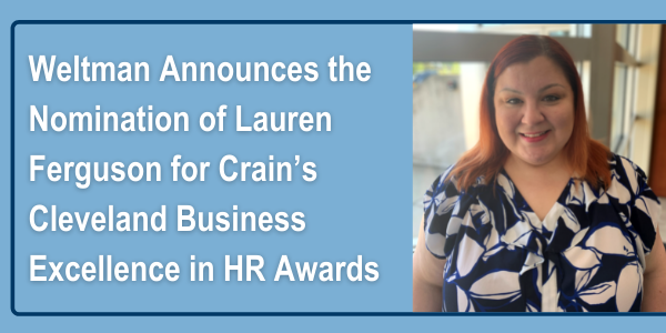 Weltman Announces The Nomination Of Lauren Ferguson For Crain S